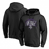Men's Minnesota Vikings NFL Pro Line by Fanatics Branded Arch Smoke Pullover Hoodie Black,baseball caps,new era cap wholesale,wholesale hats